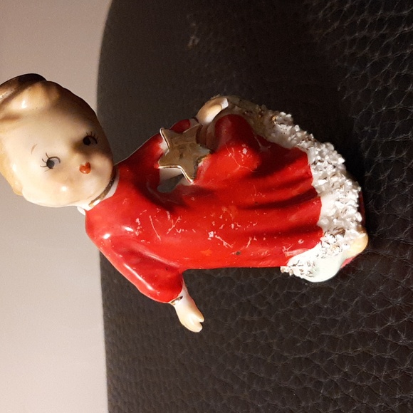 Vintage Christmas angel figurine 50s or 40s 4 3/8" - Picture 5 of 5
